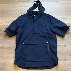 Travis Mathew Navy Hooded Rain Jacket